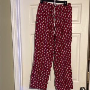 Vineyard vines Red Pajama Pants with snowmen